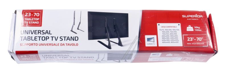 SUPSTV018 UNIVERSAL TV-TISCHHALTER FÜR BILDSCHIRME 23"-70"