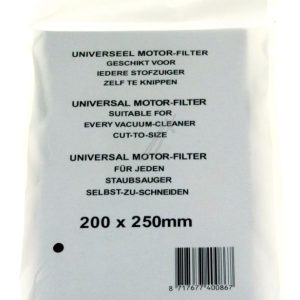UNIVERSAL MOTORFILTER STAUBSAUGER 200X250