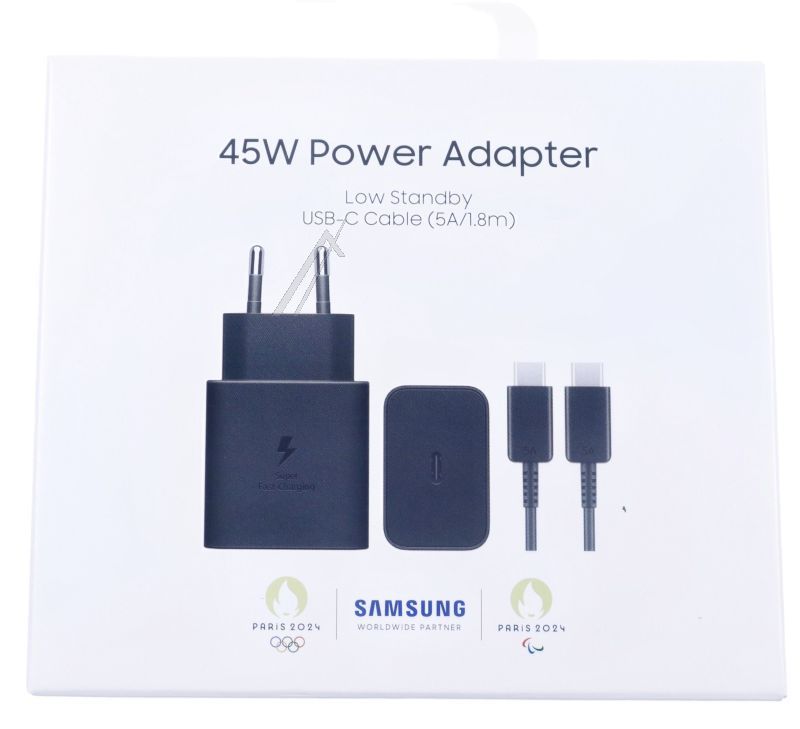 EP-T4511XBEGEU SAMSUNG SCHNELLLADEGERÄT 45W POWER MIT 5A KABEL EP-T4511 BLACK