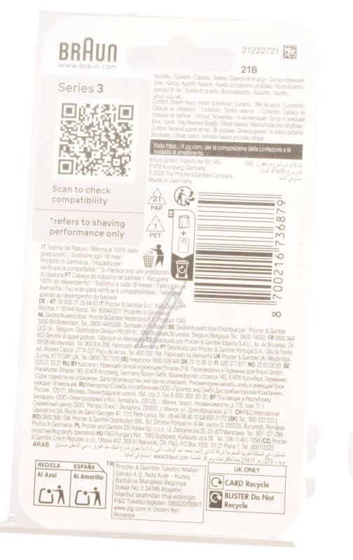 736879 BRAUN 21B KOMBIPACK